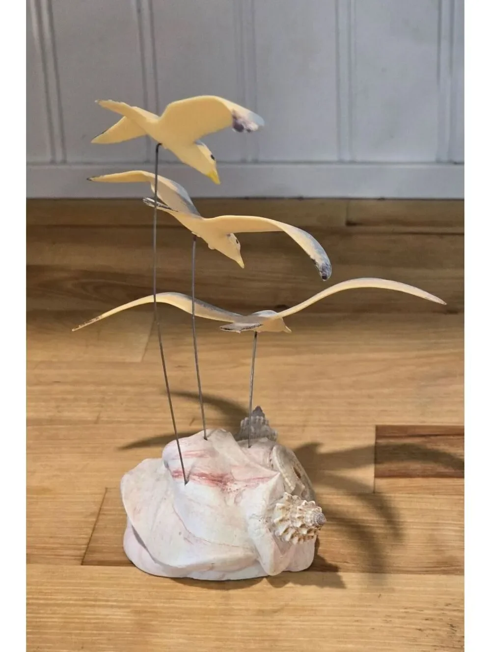Vintage Seagull Figurine with Resin base - Coastal Home Decor Nautical Oceanside